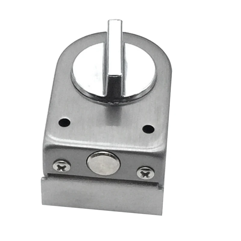 

Glass Sliding Door Latch Lock Non-Apertured Stainless Steel Glass Door Lock for Shower Room Bathroom Accessories