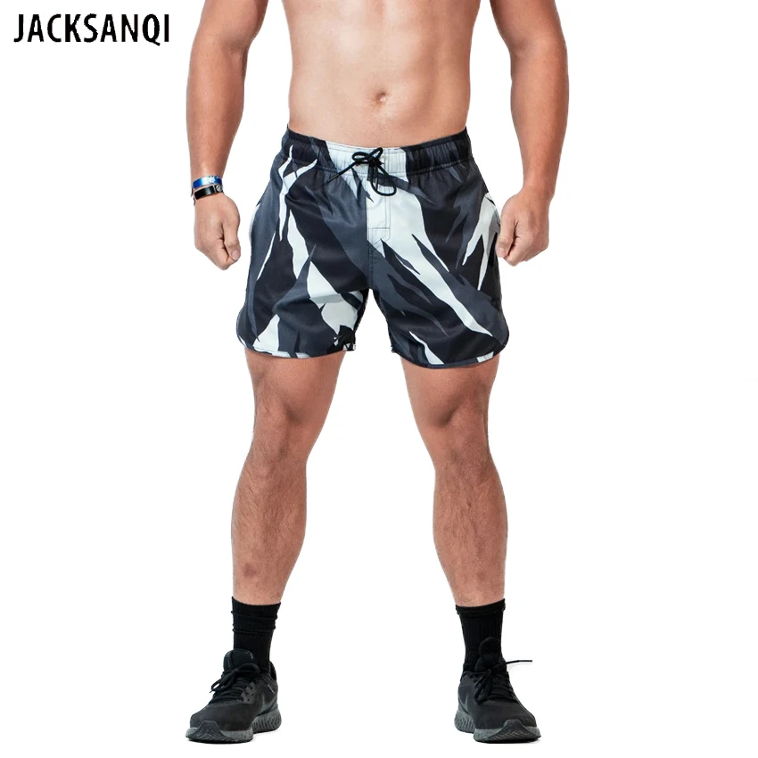 

JACKSANQI Men Five-point Fitness Tactical Shorts Loose Training Outdoor Hiking Running Breathable Swimming Sports Beach RA498