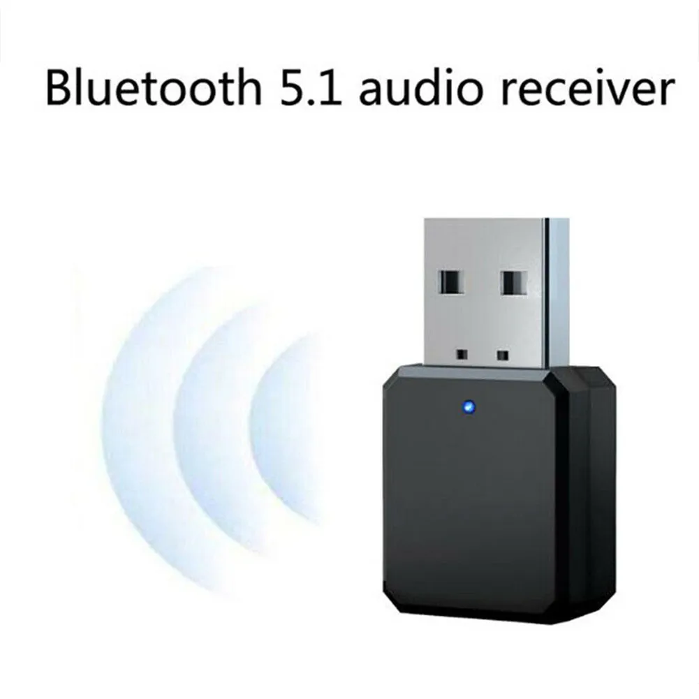 

KN318 BT 5.1 Audio Receiver Dual Output 3.5mm AUX USB Wireless Adapt Audio Receiver Adapter Speaker Hands Free Calling Accessor