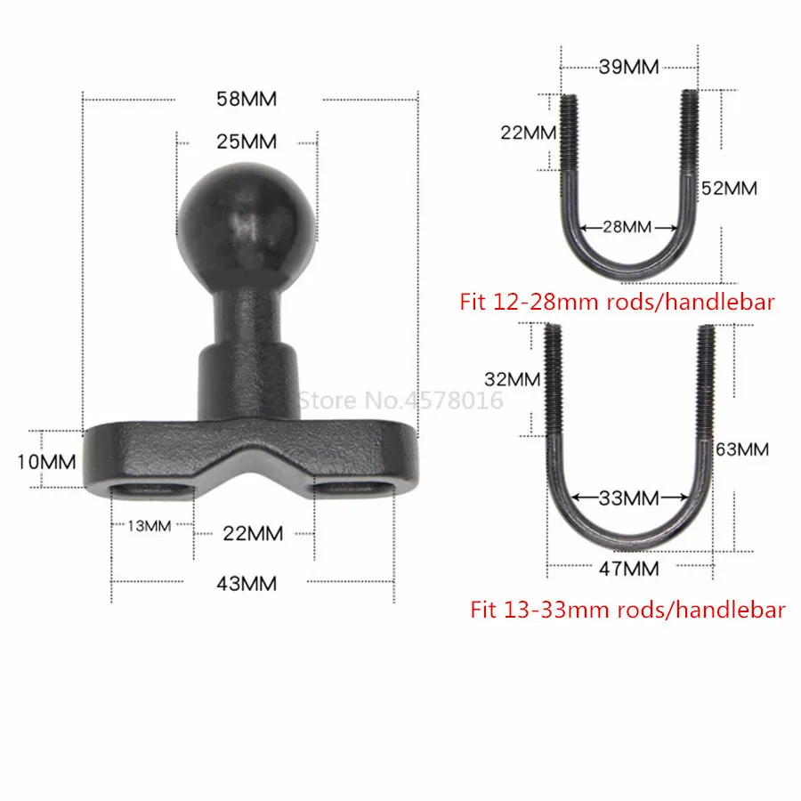 U-образный болт из нержавеющей стали на руль мотоцикла или велосипеда для