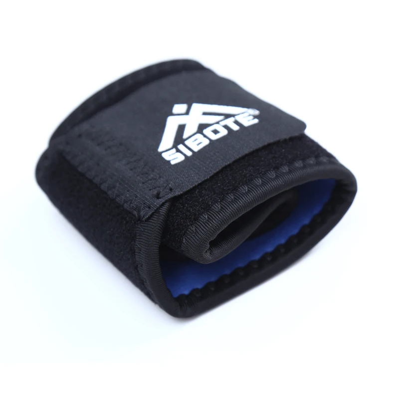 Черный Регулируемый наручный браслет с отверстием для большого пальца гантель