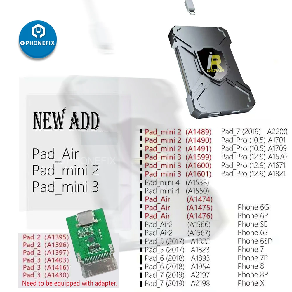 Адаптер фиолетового цвета для iRepair P10 Magico Diag Tool Mini DFU iPad 2/3 жесткий диск без