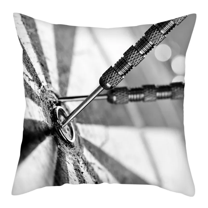 

Fuwatacchi Darts Pattern Cushion Cover Realistic Printed Chair Pillow Covers Decoration Home Sofa Throw PillowCases 45cmX45cm