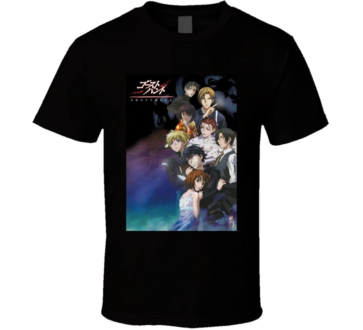 

Custom Ghost Hunt Anime Men's Funny T-Shirt 100% Cotton Tee