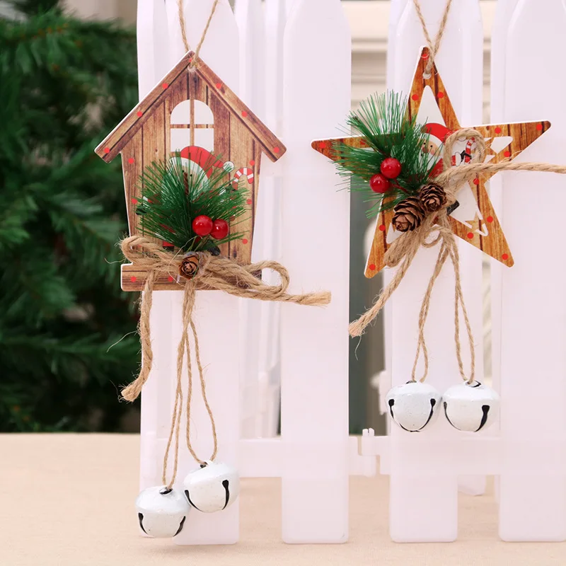 Рождественская елка украшения кулон орнамент с колокольчиком Рождество