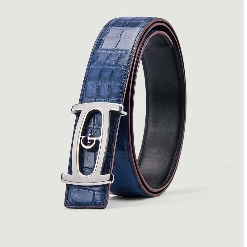 Ремень gete мужской из импортной крокодиловой кожи деловой Повседневный Пояс