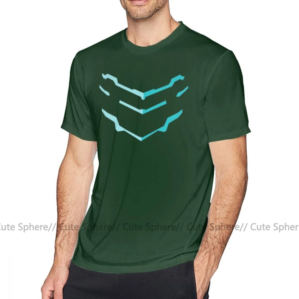 Dead Space футболка Deadly Space Deux футболка 6xl забавная модная футболка из 100 хлопка с коротким рукавом мужская графическая футболка - Цвет: Dark Green