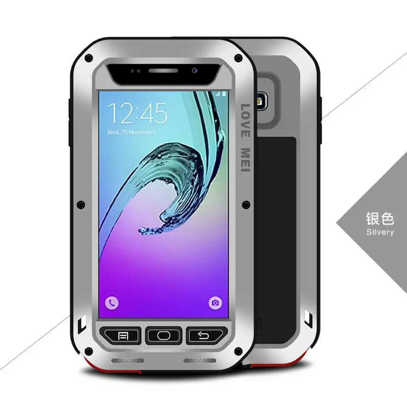Silver С Gorrila стеклянная крышка для samsung A3 чехол A300 противоударный металлический сверхмощный чехол для samsung Galaxy A3 чехол s Броня - Цвет: Silver