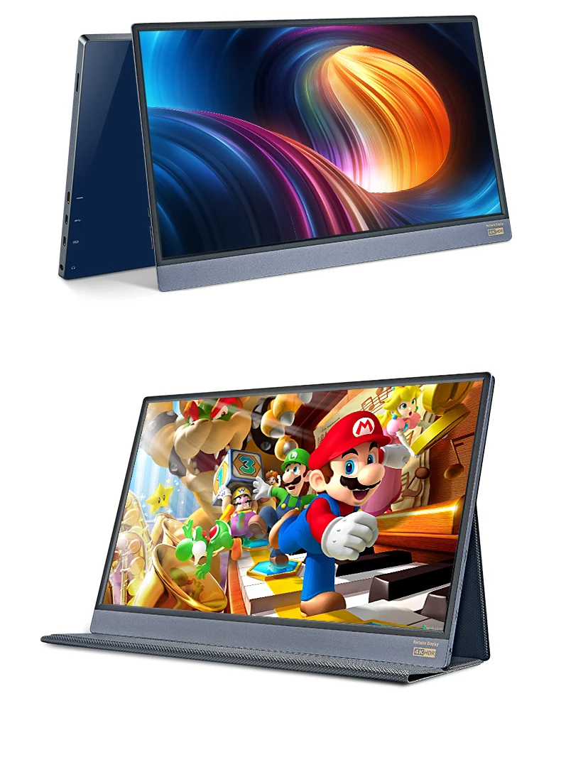 Новинка 15,6 дюймов 4K портативный компьютерный монитор PC TYPE-C HDMI PS4 Xbo x360 1080P ips FHD светодиодный USB-C монитор дисплей для Raspberry Pi