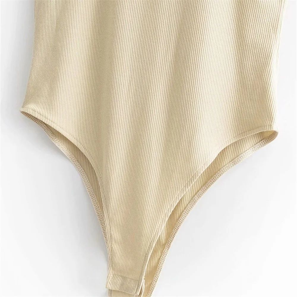 Осень 2019 женский новый сексуальный боди с высоким воротником без рукавов для