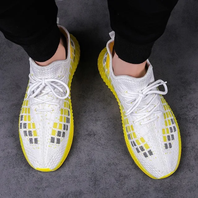 Кроссовки мужские из сетчатого материала Повседневная модная уличная теннисная