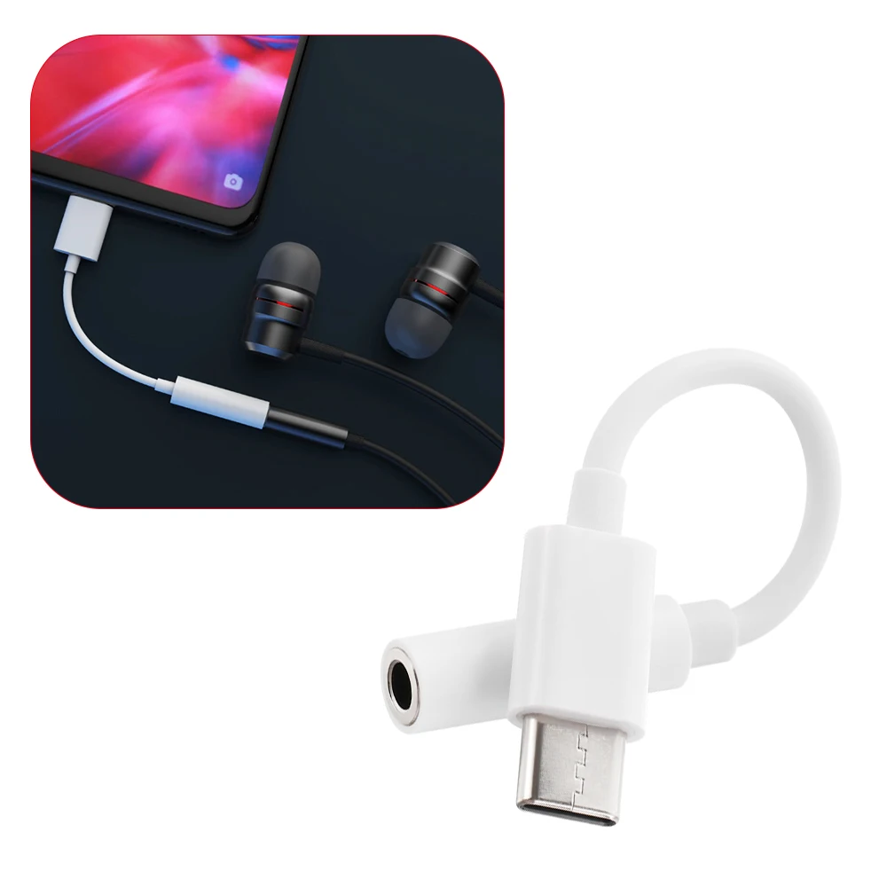 Аудиокабель-адаптер с разъемом USB Type-C на 3 5 мм для наушников конвертер Xiaomi Mi 8 SE Mi6