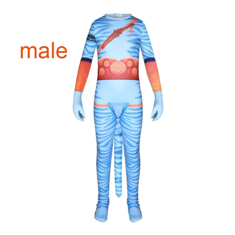 2020 Аватар 2 Косплей Костюм для взрослых и детей Zentai Боди Комбинезоны с героями