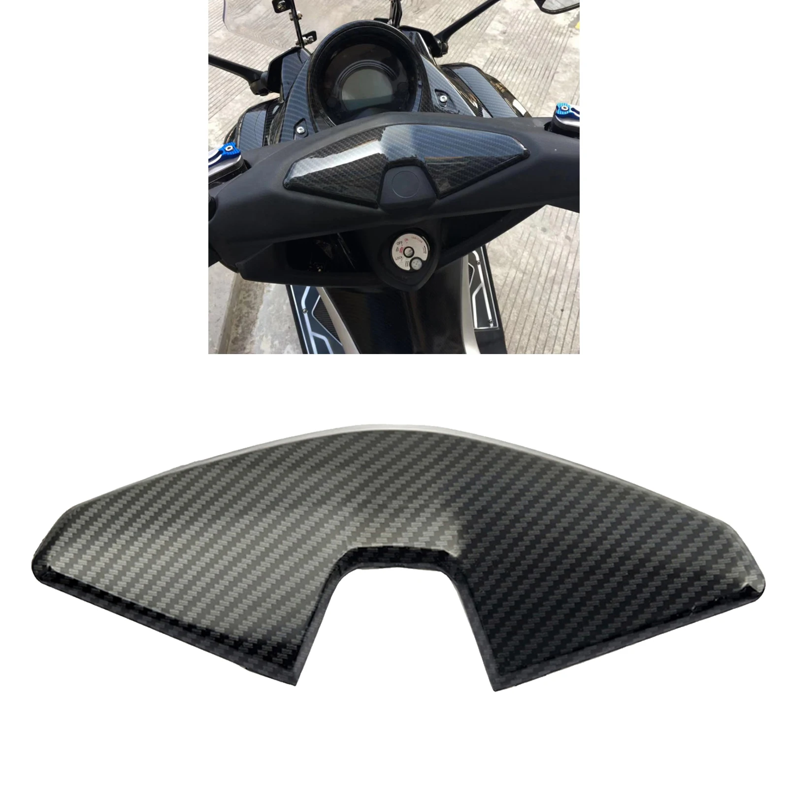 

Carbon Fiber Front Head Protective Cover Guard For YAMAHA NMAX155 NMAX 155