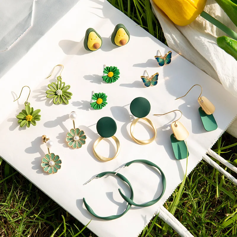 Серьги Morandi новые модные серьги с фруктами в виде маргариток женские корейские