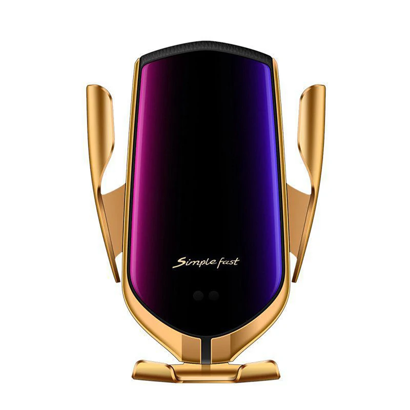 Dropship Automatic Clamping 10W Car Wireless Charger For iPhone Android Infrared Induction Qi Wireless Charger Car Phone Holder