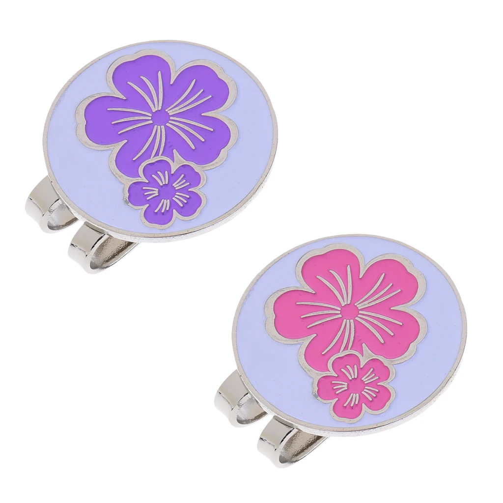 2 Pack Golf Ball Marker with Detachable Hat Clip Brooch Training Aids Golfer Gift Club Giveaways Souvenir | Спорт и развлечения