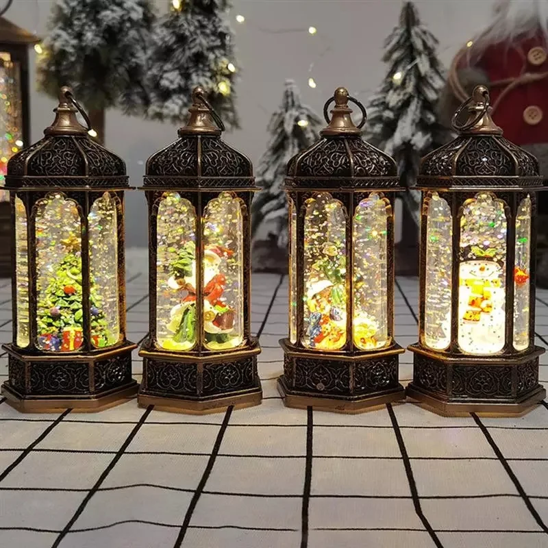 

Christmas Decorations for Home Lantern Xmas Tree/snowman/santa Claus Led Night Light Christmas Home Decore Christma Ornaments