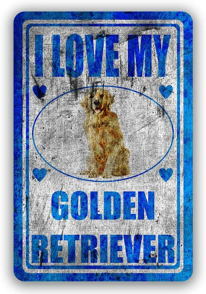 

Golden Retriever Movie Poster Vintage Retro Decor Tin Sign Metal Wall Art Pet Dogs Dachshund Gardening Decoration Home Bar