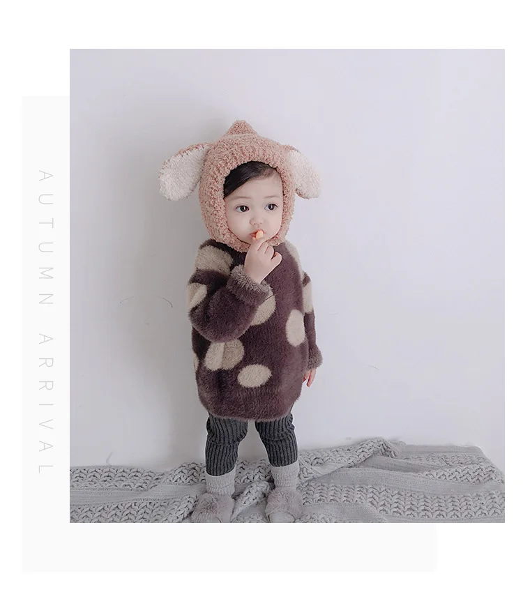 Милые зимние плюшевые шапки разных цветов для маленьких мальчиков и девочек, детские теплые шапки с заячьими ушками, 3 цвета