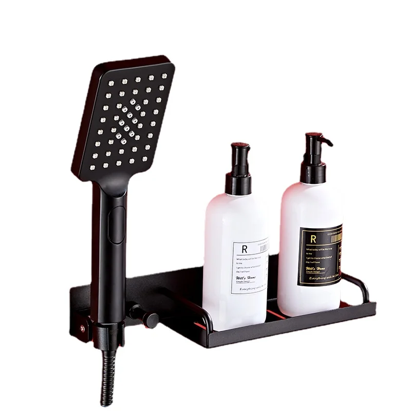 

Bathroom Shelf Kitchen Wall Shelves Shower Shampoo Holder Basket Storage Rack Towel Bar Robe Hooks Bathroom Accessories