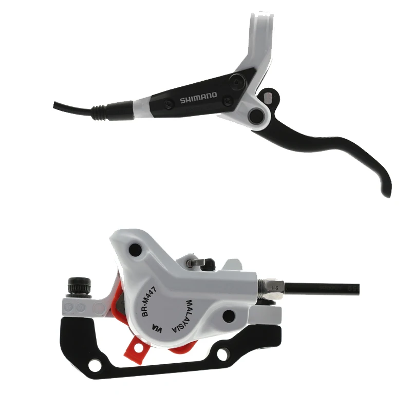 SHIMANO MT447 4 поршневой тормоз Горный велосипед Hidraulic Дисковый Тормоз MTB левый и