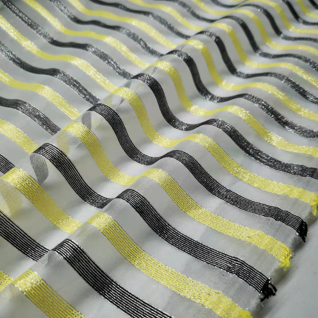 Органза металлическая ткань оригинальный тонкий тюль с жаккардовым блестящим