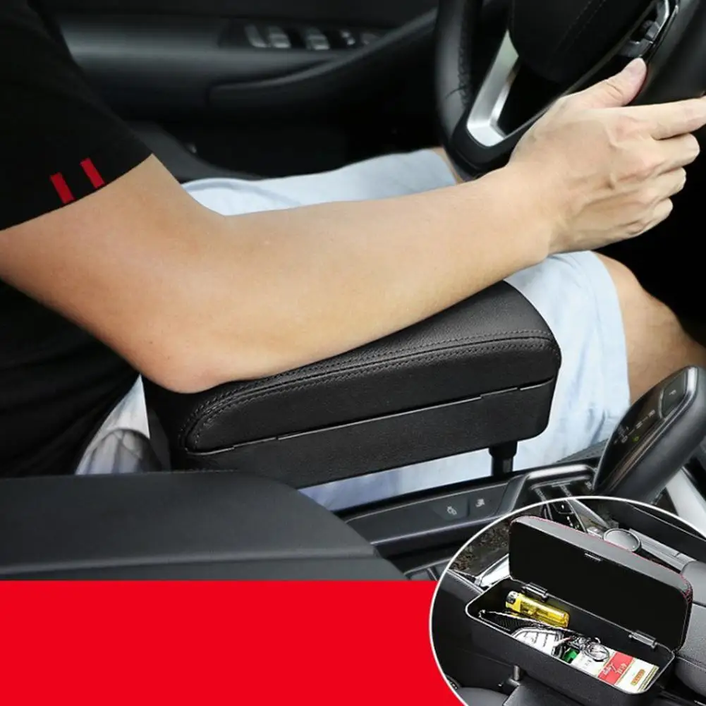 

Car Armrest Box Adjustable Central Armrest Pad Car Styling Universal Protective Armrest Box Pad Center Console Support