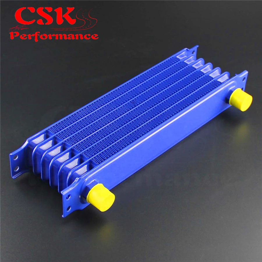 7 Row AN10 Aluminum Oil Cooler for Turbo/Engine/Transmission/Differntral Black / Blue |