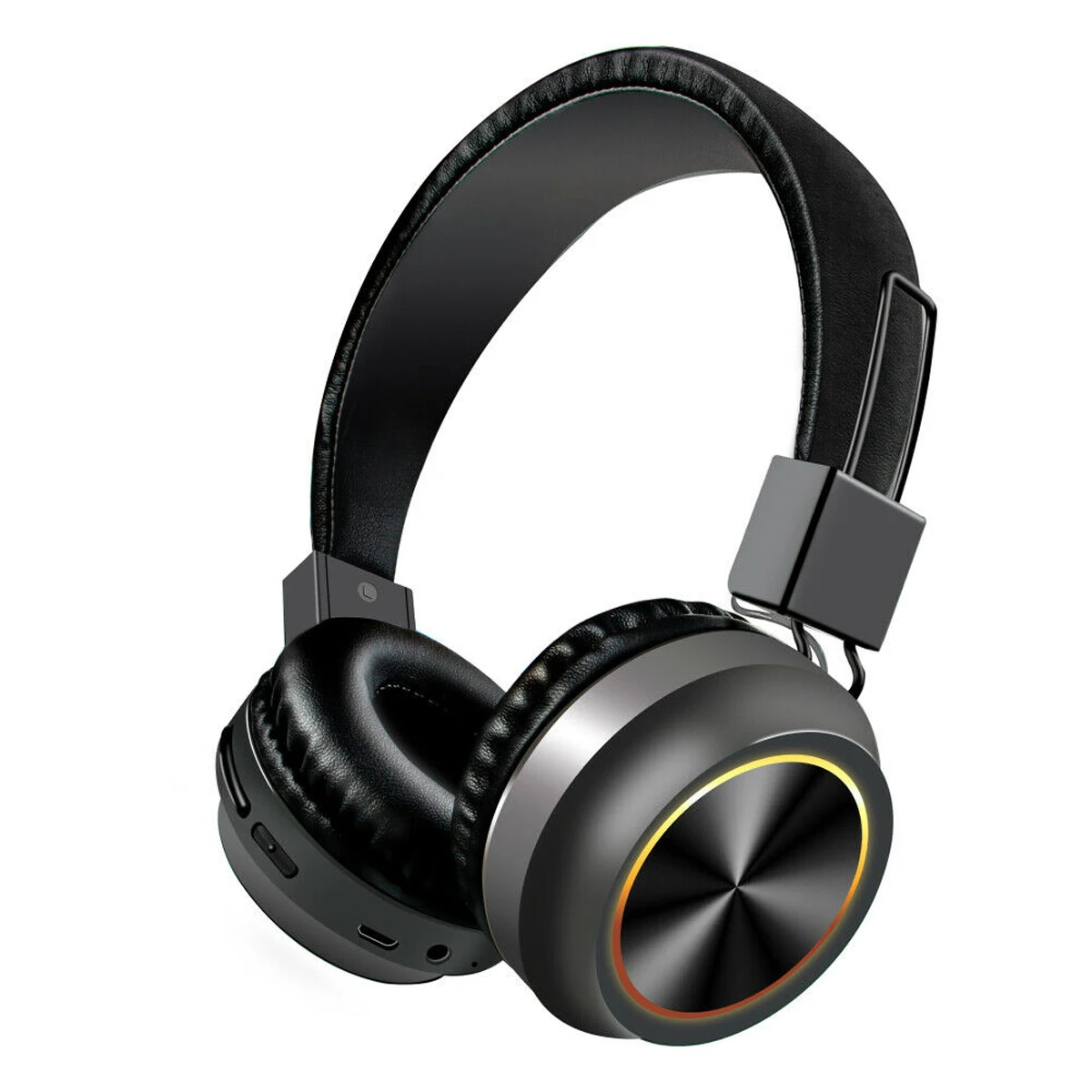 Светодиодный свет Беспроводной складные наушники Bluetooth гарнитура Hi Fi HD бас