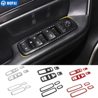 mopai interior mouldings car window lift switch button panel decoration cover for dodge charger 2011 2020