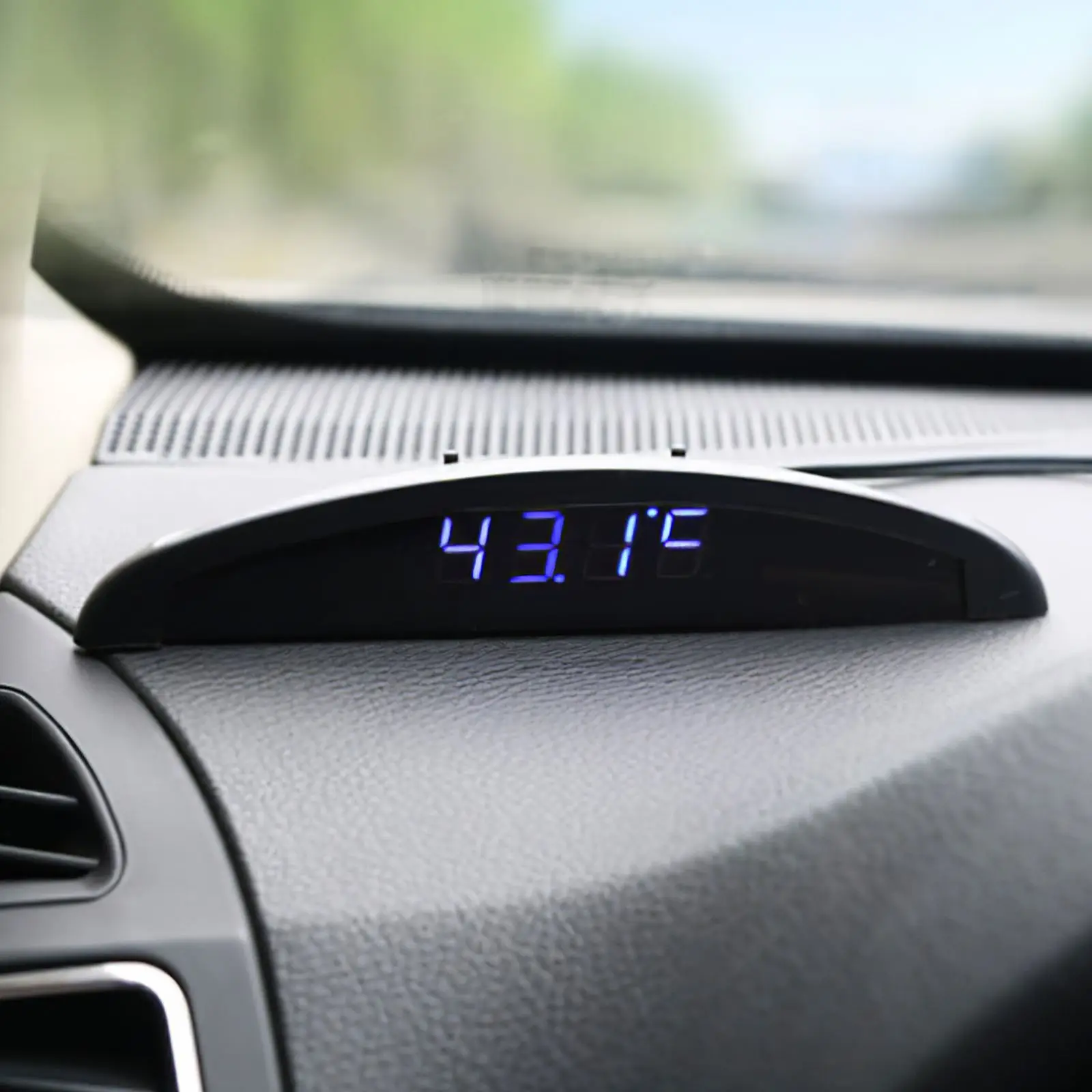 

TiOODRE Car Digital Clock Car Temperature Monitor Clock Clear Display Electronic Voltmeter Clock for Car Vehicles Auto
