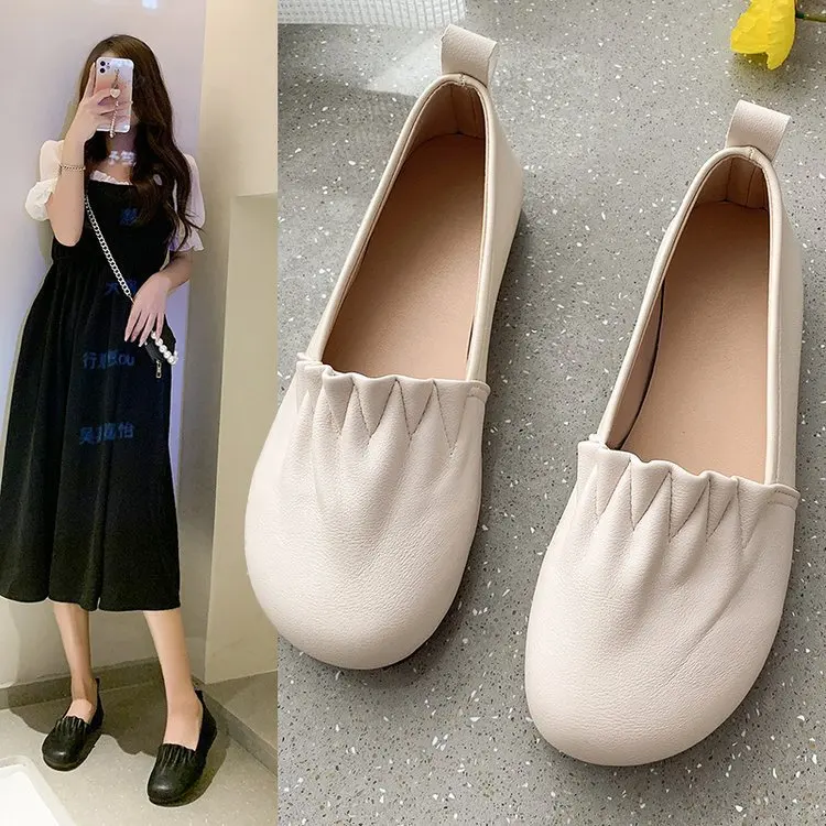 

Shoes Woman Comfortable And Elegant Shallow Mouth Female Footwear Soft Round Toe Modis Casual Sneaker New Dress Moccasin Grandma