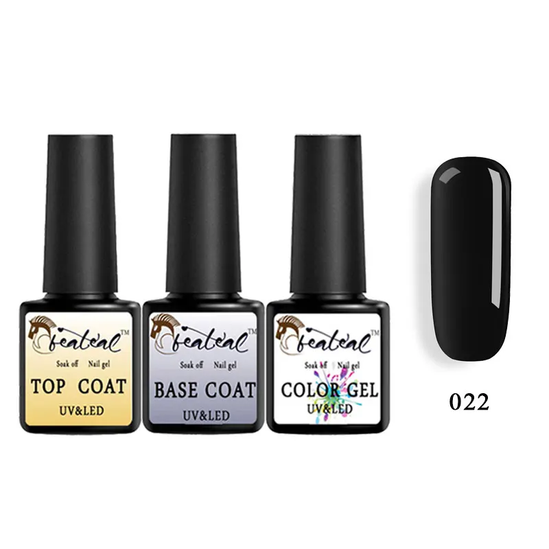 Гель-лак Beateal 3 шт./лот верхнее Базовое покрытие набор гель-лаков 8 мл УФ-Гель-лак