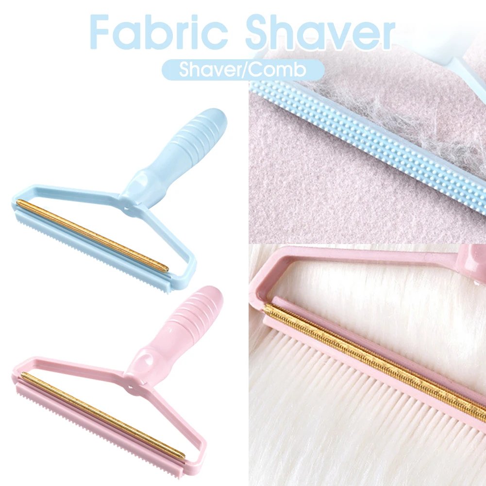 

Manual Fabric Shaver Lint and Pilling Remover Two-Sided Fuzz Shaver with Fabric Comb Sweater Clothes Shaver