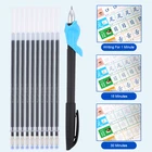 Шариковая ручка с волшебной шуткой, невидимая медленно исчезающая чернила за один час, школьные шариковые ручки + стержень для ручки 10 шт.