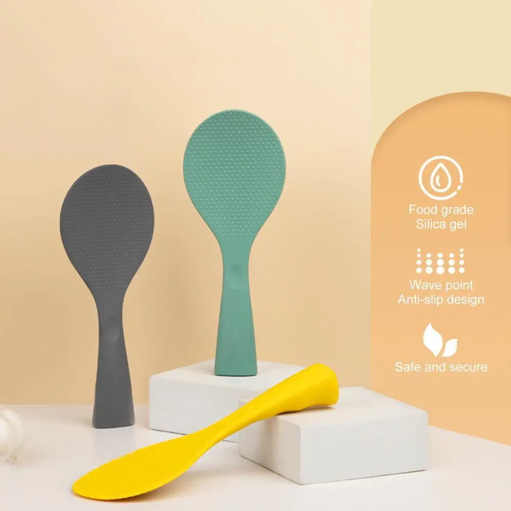 

Rice Paddle Good 5 Colors Food Grade Standing Type Rice Spatula Food Serving Spoon for Dorm Rice Spatula Rice Spoon