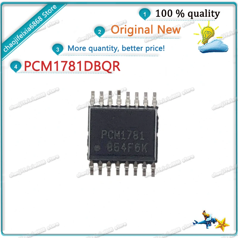 2 шт./лот! Аналоговый аудио-аналоговый преобразователь PCM1781DBQR PCM1781 SSOP16 PCM1781D |