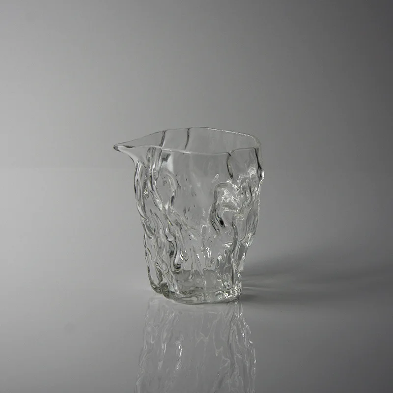 

Hammered Pattern Glass Male Root Male Cup Thick Heat-Resistant Walnut Grain Pitcher Large Fair Cup Japan Tea Pot