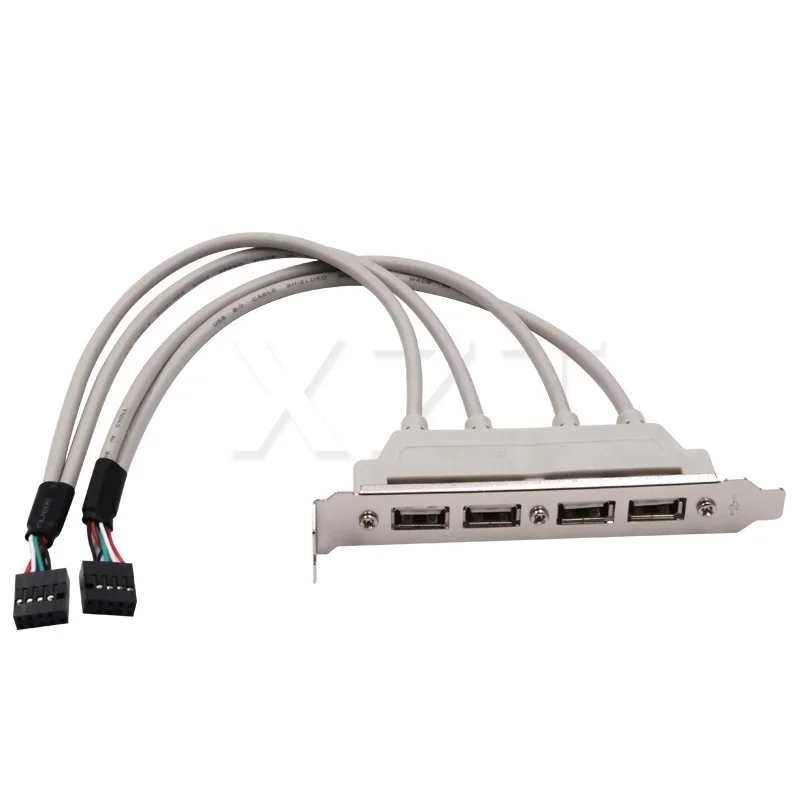 Кабель-удлинитель STKJ с 4 портами USB 2,0 на 9 контактов для основной платы