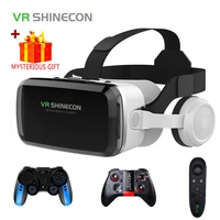 3d vr headset smart virtual reality glasses helmet bluetooth for smartphone mobile phone lenses with controllers binoculars viar