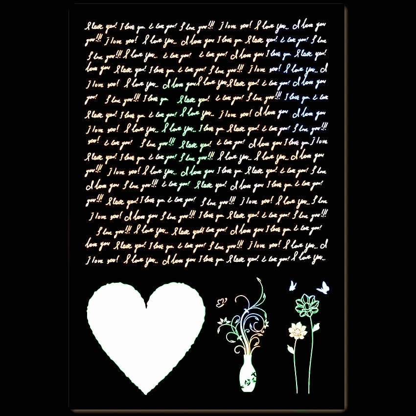 Прозрачные штампы 11x16 см с надписью love you|Штампики| |