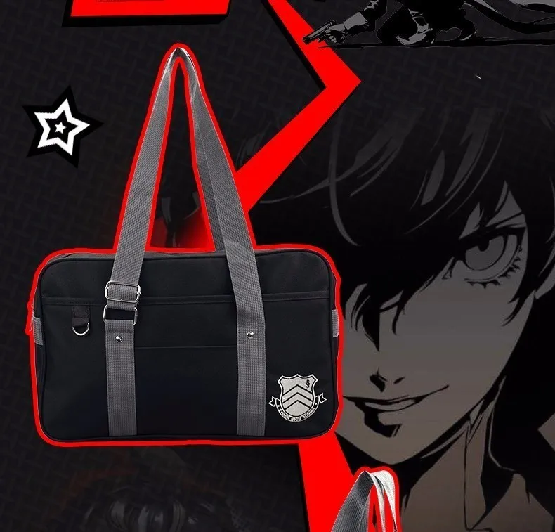 Persona 5 холст школьная сумка Akira Kurusu косплей сумка аниме JK Униформа Оксфорд Повседневная сумка-мессенджер Студенческая книжная сумка