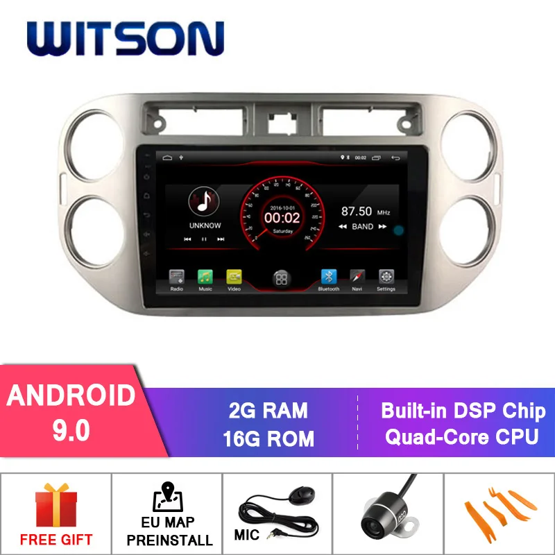 Автомобильное Радио WITSON 9 дюймов Android 10 0 Восьмиядерный процессор 4 Гб ОЗУ 64 ГБ