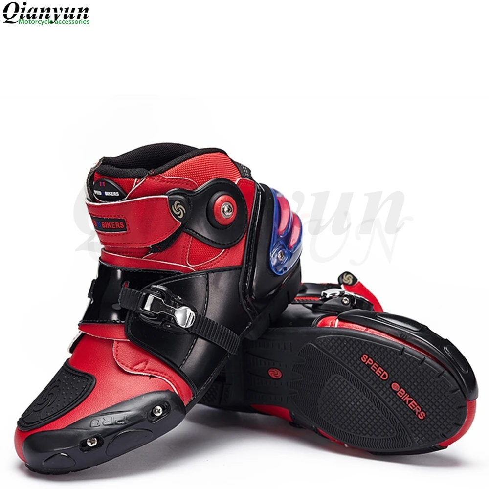 

Men's Profession Motorcycle boots ankle motocross racing boots Microfiber leather off road Motorboats Motorcycle shoes