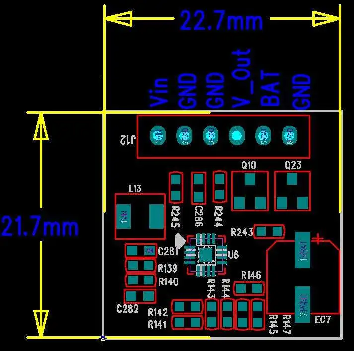 Энергетический модуль сбора энергии термоэлектрической генерации Низковольтный повышающий микроэнергетический BQ25504 включен.