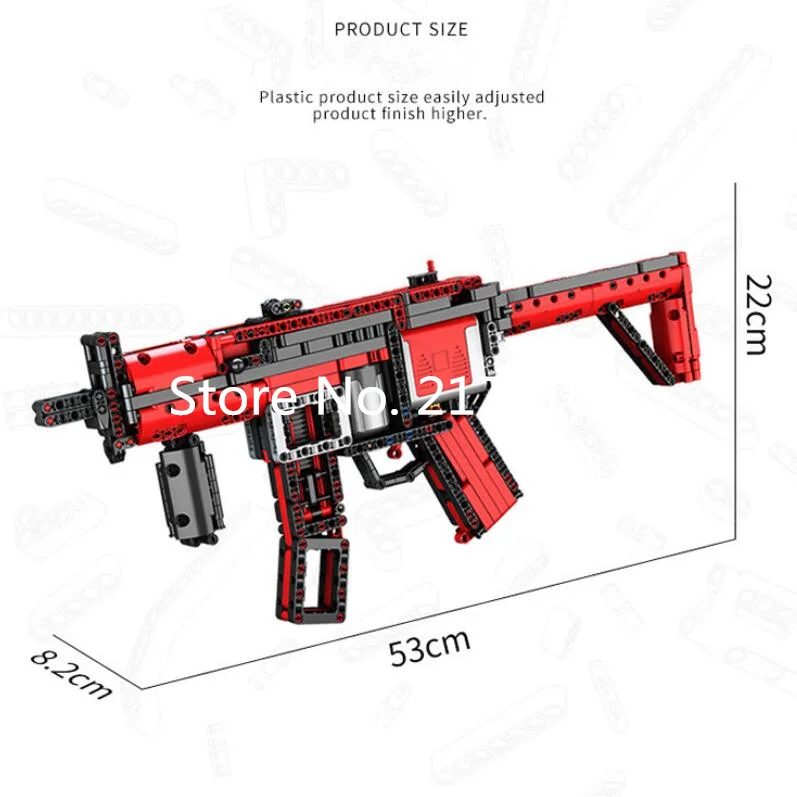 Новый военный серии MP5 пистолет пулемет модель строительные блоки комплект