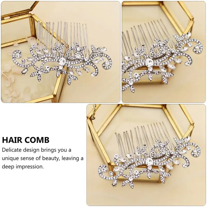 

1pc Delicate Attractive Novel Durable Exquisite Bridal Headdress Headwear Hair Comb for Party Wedding Women