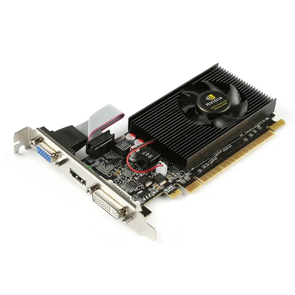 Видеокарта NVIDIA GeForce GT730 2GB DDR3 DVI VGA HDMI PCI-E низкопрофильная Видеокарта новая