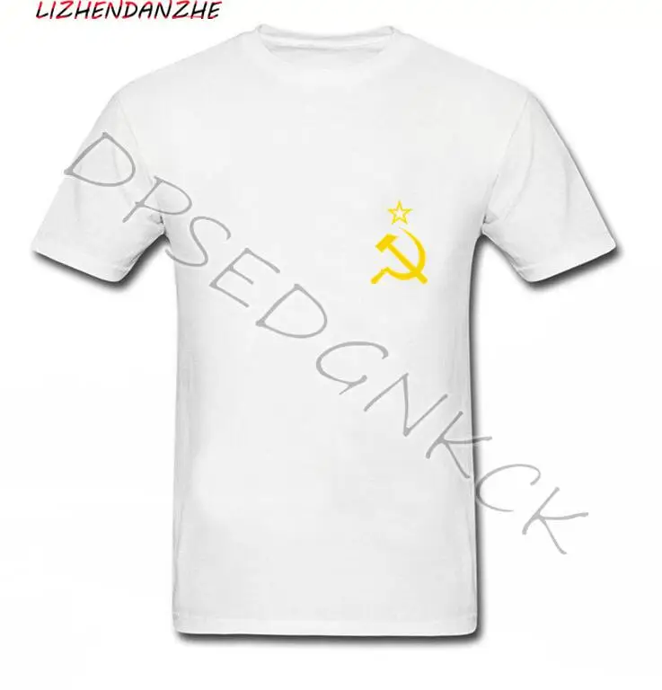 Футболка с принтом советского флага молота и серпа коммунистического коммунизма